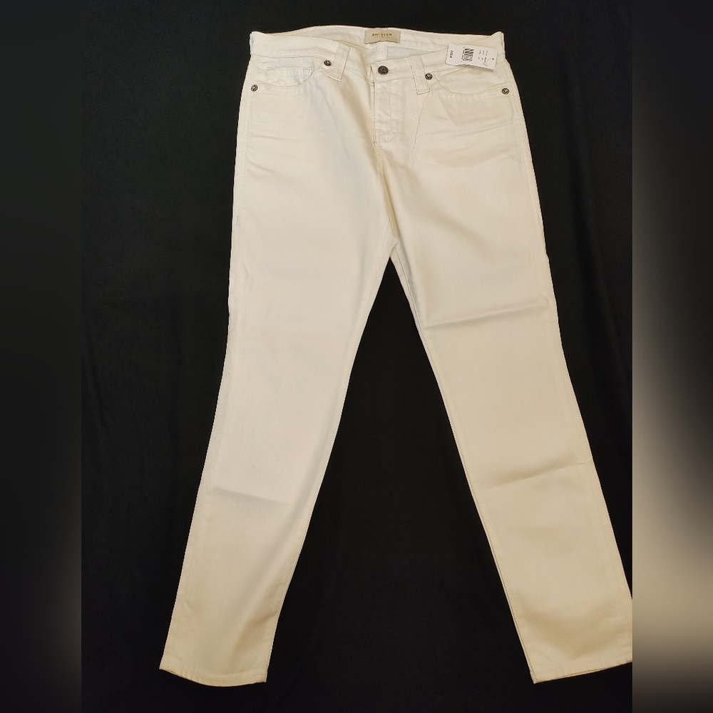 Big Star Alex Skinny 31 Irregular (32" Waist) Off White Stretch Jeans NWT
